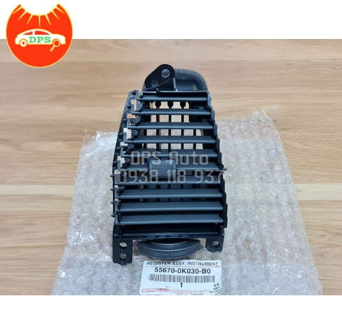 Cửa gió máy lạnh giữa taplo Toyota Innova chính hãng 55670-0K030-B0/55680-0K030-B0