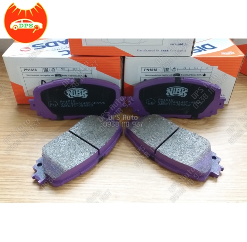 Bố thắng trước Toyota Vios Yaris 2007-2014 hiệu NiBK PN1518
