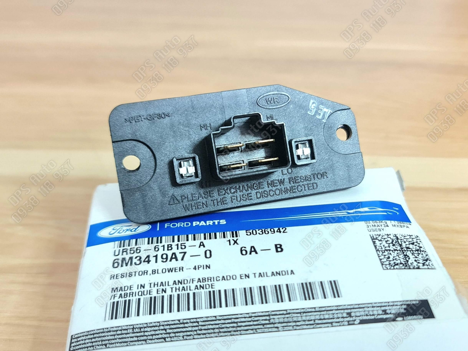 Điện trở quạt giàn lạnh Ford Everest 2008-2015 chính hãng UR5661B15A